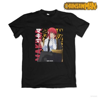 เสื้อเบลาส์ Ht1 เสื้อยืดลําลอง แขนสั้น พิมพ์ลายกราฟฟิคอนิเมะ Chainsaw Man ทรงหลวม พลัสไซซ์ สําหรับผู้ชาย และผู้หญิง_16