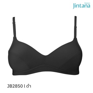 Jintana เสื้อชั้นใน (ไม่เสริมโครง) รุ่น Basic Bra รหัส JB2850 สีดำ