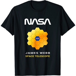 เสื้อยืด พิมพ์ลายกล้องโทรทรรศน์อวกาศ NASA James Webb JWST Worm Insignia ESA CSA_54