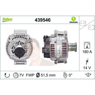 439546 ไดชาร์จ Valeo รุ่น BENZ OM642 C218/W211/W212