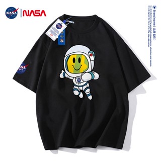 2023 เสื้อยืดแขนสั้น ผ้าฝ้าย ทรงหลวม ลายนักบินอวกาศ NASA GISS แฟชั่นฤดูร้อน สําหรับผู้ชายและผู้หญิง_54