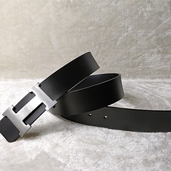 Hermes Original เข็มขัดหนังวัวแท้ แต่งหัวเข็มขัด สไตล์เกาหลี เข้ากับทุกการแต่งกาย แฟชั่นสําหรับผู้ชาย 5D5A