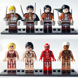 ใหม่ ฟิกเกอร์ Attack On Titan Mini Block ของเล่น KF6174