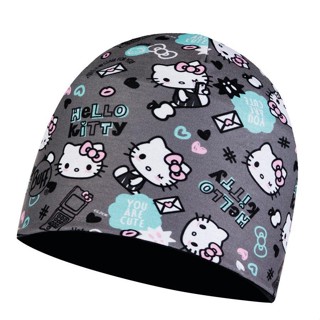 Buff ลายพิเศษ Hello Kitty Junior and Child Microfiber &amp; Polar Hat For kids หมวกกันหนาวสำหรับเด็ก 4-12 ปี