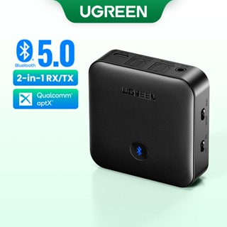 UGREEN เครื่องรับสัญญาณบลูทูธ 5.0 Aptx Hd 3.5 Spdif สำหรับทีวี หูฟัง