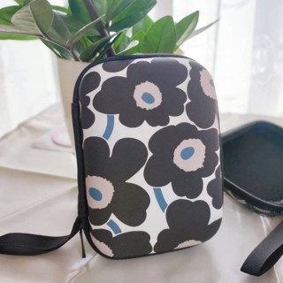 MRMK  กล่องใส่ PWB , HDD , หูฟัง , เอนกประสงค์, Size L ลาย MARIMEKKO BLACK   งานดี evaกันกระแทก ขนาด13.5x9.5x3.5cm   MNN