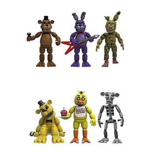 Fnaf ฟิกเกอร์ ของเล่น Five Nights At Freddy's สําหรับเด็ก 4 ชิ้น bonnie foxy chica ตั้งค่า