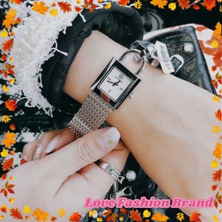 👑ผ่อน0%แท้100%👑 นาฬิกาข้อมือรูปกุญแจ สีเงิน หน้าปัดขาว Tory burch TBW7101 silver watch TBW7102