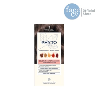 PHYTO PERMANENT COLOR - 5 LIGHT BROWN เพอร์มาเน้นท์ คัลเลอร์ - 5 ไลท์ บราวน์