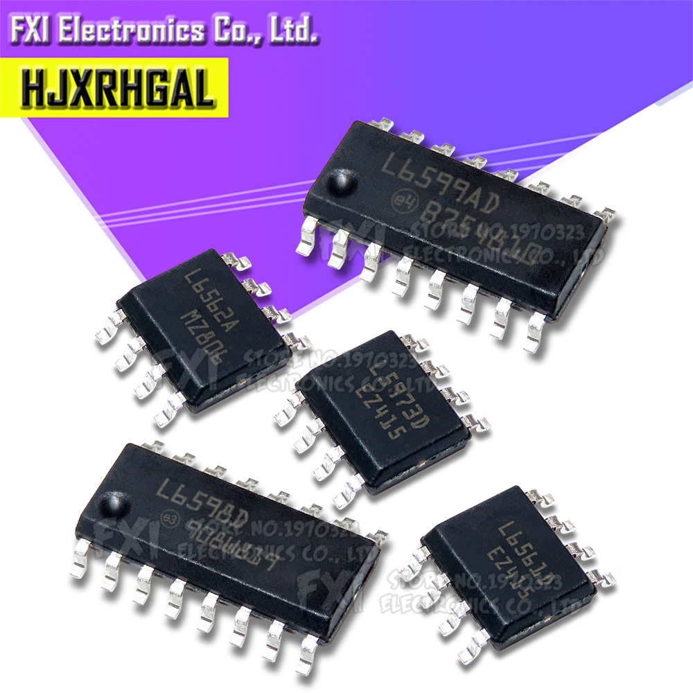 5PCS L5970D L5973D L6386D L6388ED L6561D L6562A L6562D L6566B L6598D L6599D L6599D SOP-16 SOP L56 L5