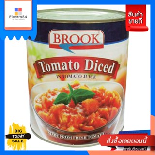 บรูค มะเขือเทศหั่นชิ้น 565 กรัม Brook tomato drced 565 gBrook tomato slices 565 g Brook tomato drced 565 g