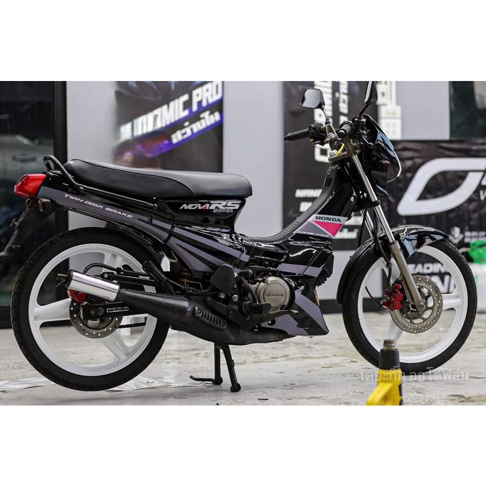 สติ๊กเกอร์ Honda Nova Rs Super ปี 1991 สีดำ #งานสร้าง