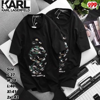 karl เสื้อยืดแขนสั้น