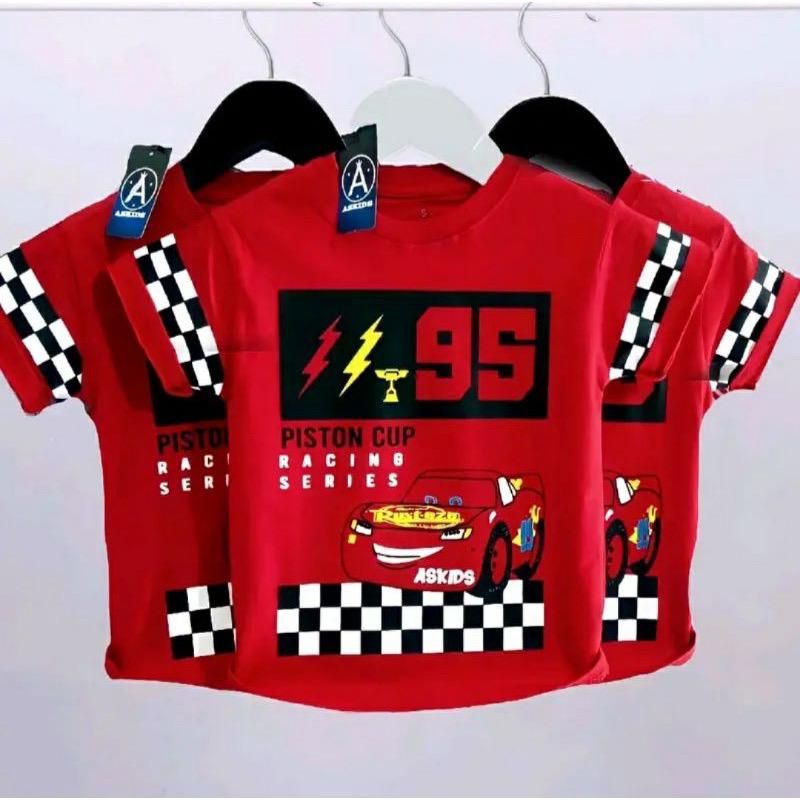 Mcqueen 95 BOYS& 39; เสื้อยืด AGE 1-12 ปี // BOYS& 39; CLOTHES