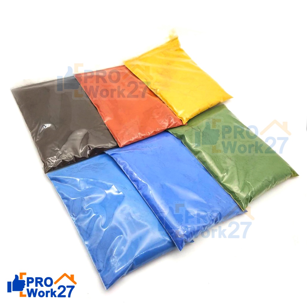 HATOสีฝุ่นผง สีแดง สีดำ สีเหลือง สีเขียว สีฟ้า สีน้ำเงิน สีฝุ่นHATOใช้ในการย้อมไม้ (ขนาดบรรจุ 100 กร