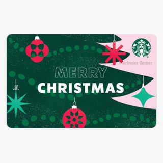 บัตร Starbucks ลาย MERRY CHRISTMAS (2022) / บัตร Starbucks (บัตรของขวัญ / บัตรใช้แทนเงินสด)