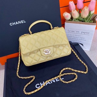 🔥ผ่อนได้🔥Chanel Classic Size 20 cm [ หนังคาเวียร์ ] งาน Original อุปกรณ์ : Full Box Set