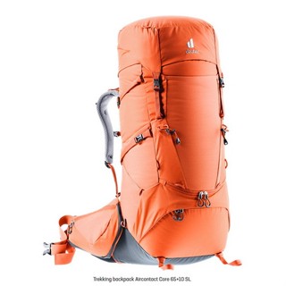 เป้ deuter รุ่น Aircontact Core 65+10SL โลโก้ใหม่ ปี 2023 สีส้ม Paprika Graphite