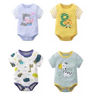 Babyonline (Y113)B2 ชุดบอดี้สูทเด็กแรกเกิดแบบมีกระดุม ผ้าฝ้าย100%