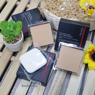 Shiseido Synchro Skin Self-Refreshing Custom Finish Powder Foundation SPF 35 PA++++ 9g Refill รีฟิล แป้งผสมรองพื้น