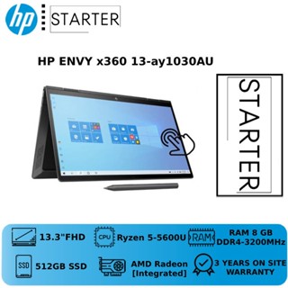 Notebook HP เอชพี ENVY x360 Convert 13-ay1030AU โน๊ตบุ๊ค(13.3นิ้ว FHD/Ryzen 5-5600U/8 GB/512 GB/MCS H&amp;S2019/W11 Home/ประ