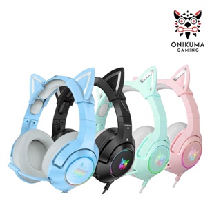 ONIKUMA K9 RGB Gaming Headset หูฟังเกมมิ่ง ใช้งานได้ทั้ง PC / Mobile / PS4 / XBOX / Nintendo Switch หูแมว ประกันศูนย์ไทย