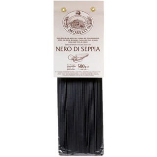 Morelli Spaghetti Black Squid Ink มอเรลลี่ พาสต้าเส้นสปาเก็ตตี้หมึกดำ - 500g