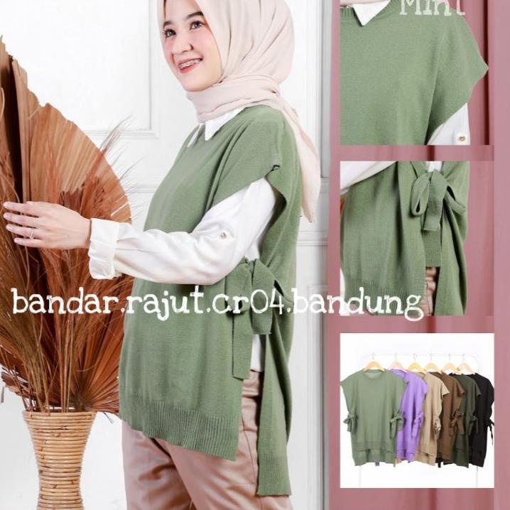 STRAP KNIT VEST/OUTER KNIT VEST