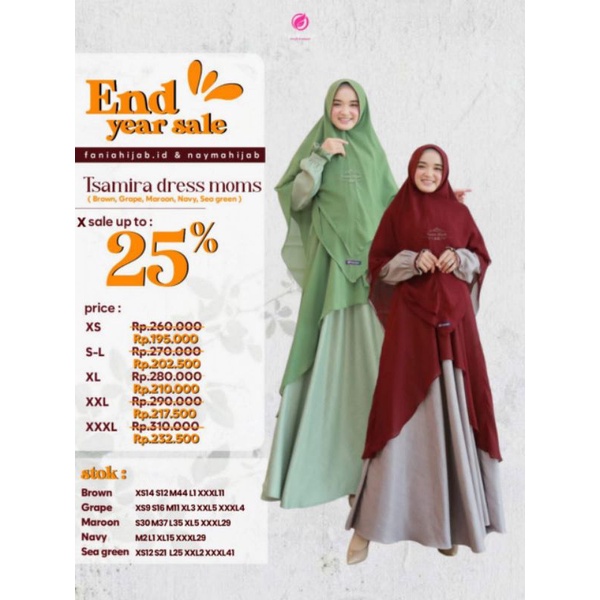 ชุดเดรส Tayza DRESS MOM BY Dannis HIJAB