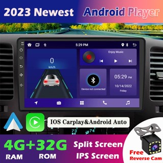 [4G+32G Ios Carplay] เครื่องเล่น Android 12 วิทยุติดรถยนต์ รองรับ GPS WIFI Split Screen