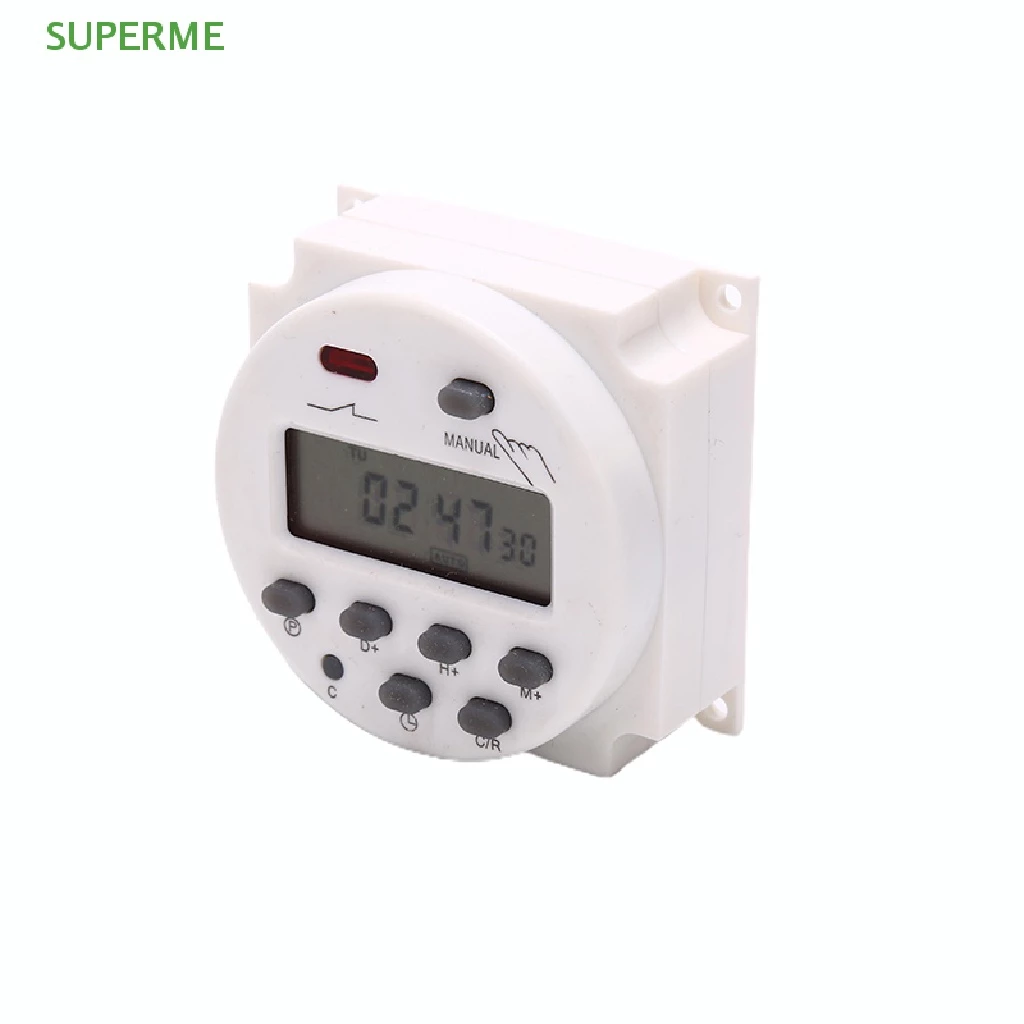 SUPERME CN101A 12V 24V 110V 240V ดิจิตอล LCD Power Timer รีเลย์ร้อน