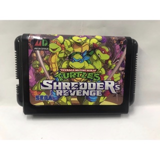 ตลับ Mega drive Teenage Mutant Ninja Turtles -Shredders Re Revenge  ตลับ MD (Repro )