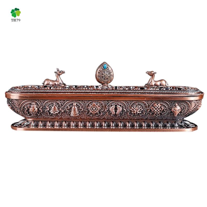 กระถางธูปแฮนด์เมด สไตล์โบราณ สําหรับตกแต่งบ้าน ออฟฟิศ 3 ชิ้น