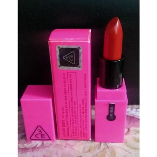 Lip 3CE Lip Color เนื้อครีมสีเเดงก่ำ