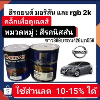 สีพ่นรถยนต์ มอริสันและอาจีบี 2K สีรถ NISSAN-2