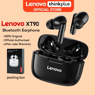 Lenovo XT90 TWS หูฟังบลูทูธไร้สาย IPX5 กันน้ํา พร้อมไมโครโฟน รองรับการโทร วิดีโอ