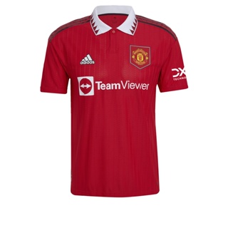 adidas ฟุตบอล เสื้อฟุตบอลชุดเหย้า Manchester United 22/23 ผู้ชาย สีแดง H13881