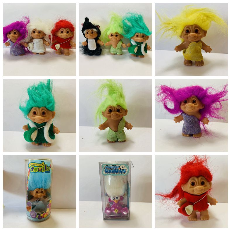 ✨ 80s Troll Antique Troll Doll troll baby Troll baby ของเล่นโบราณอเมริกัน