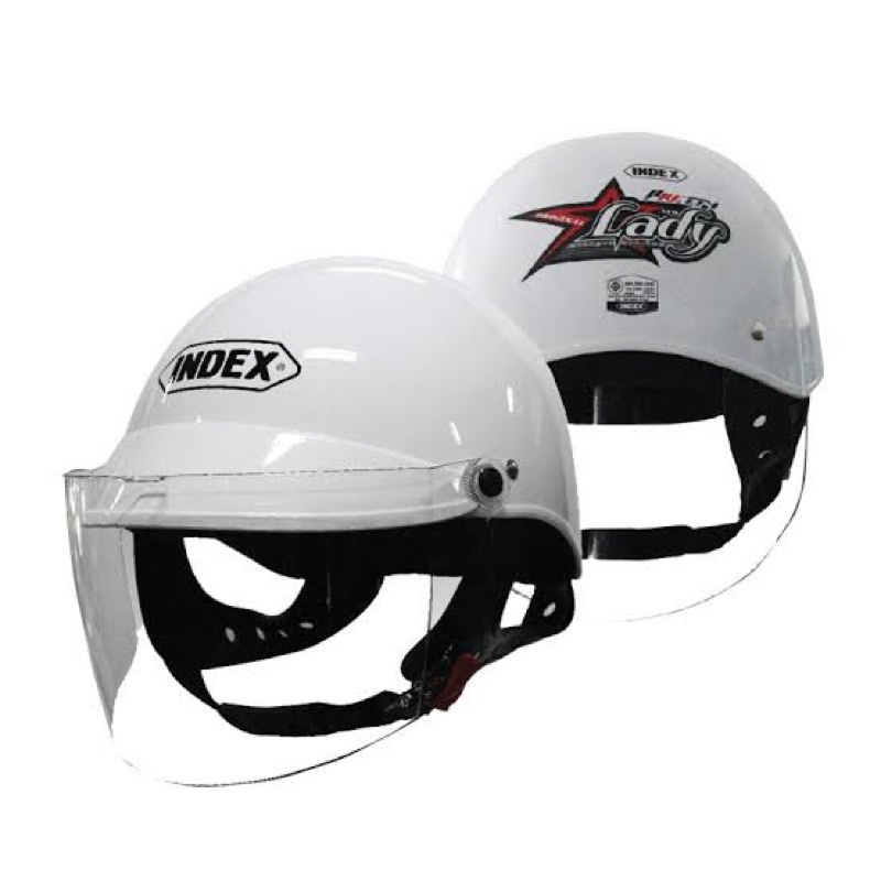 หมวกกันน็อค index lady สีขาว
