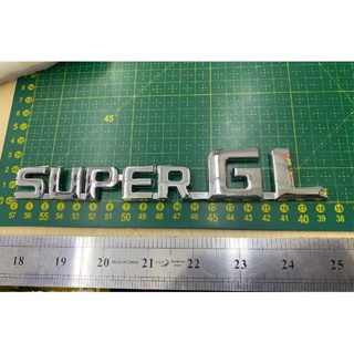 โลโก้ตัวอักษร ซุปเปอร์จีแอล โตโยต้า ไฮเอจ ขนาด 18.5 * 3 cm SUPER GL TOYOTA HIACE rear trunk logo letter emblem