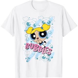 🌟พร้อมส่ง🌟Cn The Powerpuff Girls Bubbles Moves T-Shirt