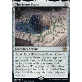 The Stone Brain  การ์ด Magic The Gathering ของแท้ จากชุด The Brothers War