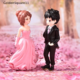 Goldensquare รูปปั้นคู่รัก ขนาดเล็ก สําหรับตกแต่งสวน งานแต่งงาน 2 ชิ้น