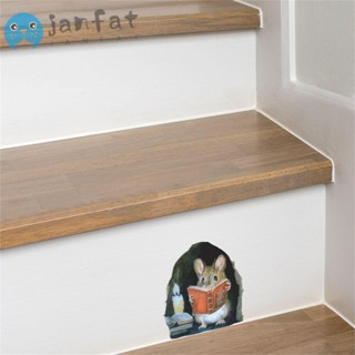 Janfat สติกเกอร์ติดผนัง ตกแต่งมุมบันได ห้องนั่งเล่น