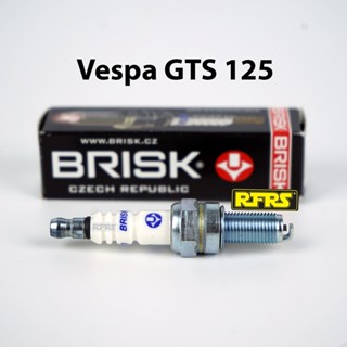 หัวเทียน BRISK COPPER RACING แกนทองแดง Vespa GTS 125 (C21RA) รองรับทุกน้ำมัน