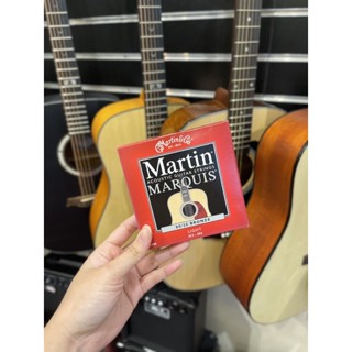 ของแท้100% Made in Mexico 🎸 สายกีตาร์โปร่ง MARTIN &amp; GO 80/20 Bronze เบอร์ 12 รุ่น MARQUIS - M1100