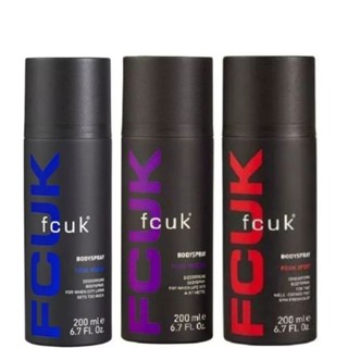 ของแท้/พร้อมส่ง FCUK Bodyspray 200ml. เอฟซียูเค บอดี้ สเปรย์ ผลิตภัณฑ์ระงับกลิ่นกาย