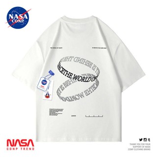 ใหม่ KBL399 NASA Joint เสื้อยืดทรงหลวมผู้ชายและผู้หญิง,เสื้อแขนสั้นหัวเข็มขัดคู่สไตล์อเมริกันย้อนยุคพิมพ์ลายตัวอักษ_07