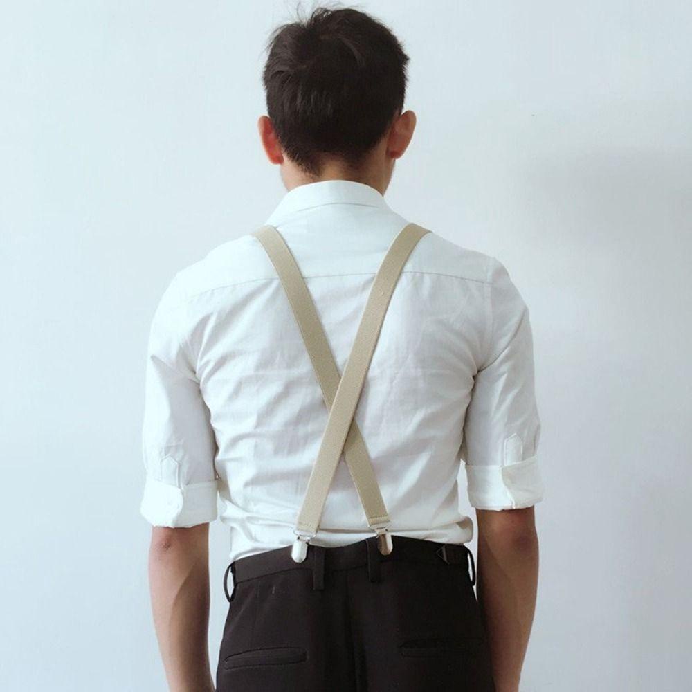 Somedayzl สายเอี๊ยม คลิปชุดแต่งงาน ยืดหยุ่น สายรัดด้านหลัง ไม่มีสายรัดไขว้ สําหรับผู้ชาย ผู้หญิง แขวนกางเกง คลิป - รูปที่ 7