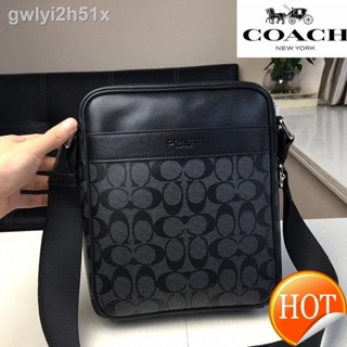 ✕♙【Free Shipping】Cowhide Original factory factory Print Cowhide  Mens Messenger Bag Luxury Brand Men Shoulder Crossbody